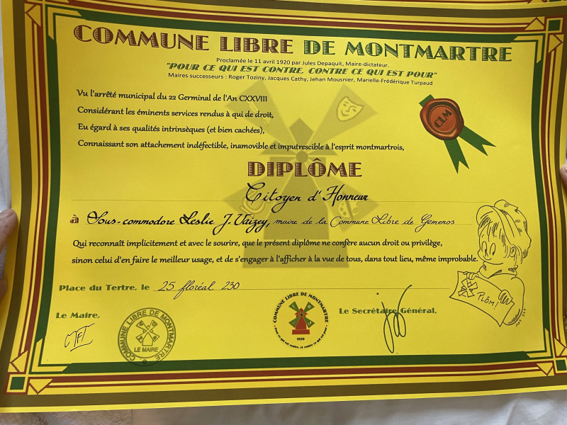 Declarartion dl'honneur